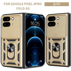 Pour Google Pixel <span class=keywords><strong>9</strong></span> Pro Fold 5G étui <span class=keywords><strong>antichoc</strong></span> lentille de protection de qualité militaire protéger anneau béquille support de montage de voiture <span class=keywords><strong>coque</strong></span> de téléphone - Product Image 4