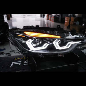 <span class=keywords><strong>Serie</strong></span> 3 13-19 F30/F35 versión americana con luces amarillas quinta generación OSS <span class=keywords><strong>cuatro</strong></span> cerca ocho lejos toque de faros azules - Product Image 4