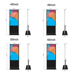 32 43 49 55 65 pollici pavimento in piedi Android Lcd giocatore di pubblicità chiosco verticale Totem Digital Signage e display per il <span class=keywords><strong>Video</strong></span>