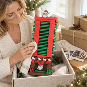 Calendario de Adviento de Navidad con Chimenea de Santa Claus, Juguete de Plástico Impreso en 3D, Calendario de Cuenta Regresiva para Navidad - Product Image 5