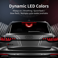 Lampe d'ambiance LED Z14 à énergie solaire, effet œil de démon, sans câblage, pour intérieur de voiture, accessoires de modification automobile