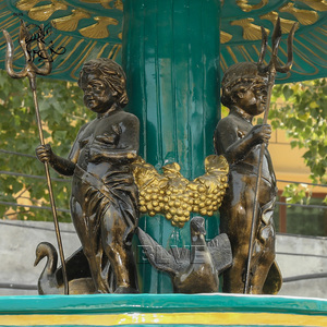 BLVE gran decoración al aire libre fuente de agua de Metal francés La Fontaine Des Fleuves fuentes de jardín de bronce con estatuas - Product Image 6