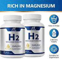 Tabletas de Hidrógeno y Magnesio Molecular H2 OEM/ODM para Agua Potable Antioxidante, Apoyo Diario al Bienestar de Adultos
