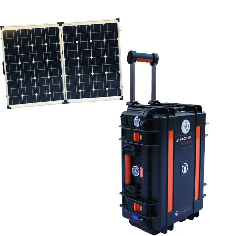 Sistema de energía Solar fuera de la red, generador Solar de 3000w, de 220v batería de litio, paquete de energía portátil