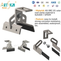 Fabricant de supports de toit solaires en acier inoxydable 304, structure de montage de panneaux photovoltaïques réglable pour toit en métal |   Art Sign