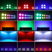 Projecteur LED COB en aluminium 4x100W 4 yeux RGBWA+UV, contrôle DMX512, éclairage pour scène, discothèque, fête, mariage, effet lumineux