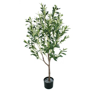 Albero di Ulivo Artificiale Alto 120 cm in Vaso per Arredamento Casa, Albero di Ulivo Finto all'Ingrosso - Product Image 4