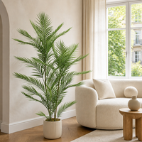 Palmier Areca Artificiel Réaliste de 1,5 m, Faux Dypsis Lutescens en Pot, Décoration Intérieure pour Salon, Bureau, Hôtel, Vente en Gros