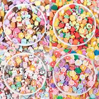 Hars Bedels Mini Cartoon Bloem Voedsel Dier Voor Diy Cup Haarclip Telefoonhoesje