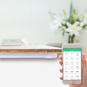 चीनी निर्माता थोक बिक्री 180 किलोग्राम डिजिटल वजन शरीर वसा पैमाने बाथरूम वाटरप्रूफ बांस स्केल - Product Image 4