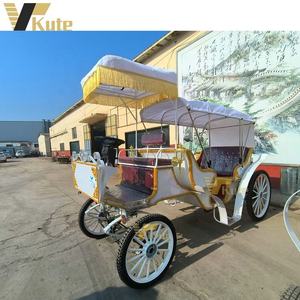 Calèche électrique de tourisme à toit ouvert, style rétro victorien, pour parc d'attractions, rue piétonne et défilé - Product Image 3