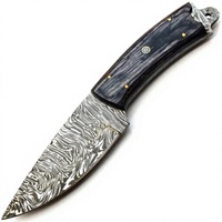 Couteau de poche artisanal en acier Damas forgé à la main, pointe tombante, manche en bois Pukka, EDC, qualité industrielle, personnalisable OEM