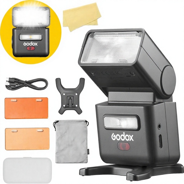 GODOX IT32 2.4G TTL Camera Flash, Built-in 7.4V/900mAh Lithium Battery, Compatible with X5 Magnetic Wireless Flash Trigger