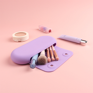 Bolsa de Maquillaje de Silicona Ecológica, Precio de Fábrica al por Mayor, Estuche Cosmético Impermeable con Cierre Magnético Portátil - Product Image 5