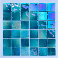 Mosaïque de verre trempé solide étanche pour crédence de cuisine, mur de salle de sport et mur-rideau