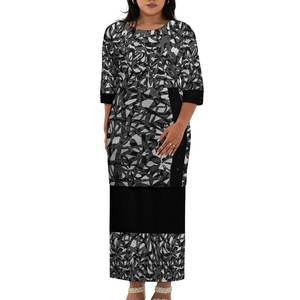 Samoa stampa tribale Puletasi abiti donna donna estate abiti donna taglie forti sera festa Puletasi Set 2 pezzi - Product Image 3