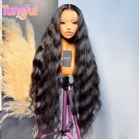 Perruque frontale complète en dentelle HD 13x6, densité 250, cheveux humains vierges indiens naturels de haute qualité, perruque frontale en dentelle HD fine