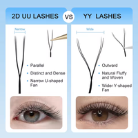 Extensions de cils synthétiques semi-faites à la main GLAMLASH UYY U 3D 4D 5D CDMLU Faux cils en forme de U