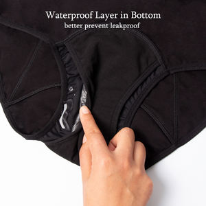 LYNMISS 5 couches réutilisables lavables sous-vêtements d'incontinence taille haute femme contrôle de la vessie femme <span class=keywords><strong>culotte</strong></span> d'incontinence <span class=keywords><strong>urinaire</strong></span> - Product Image 2