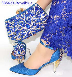 Bella borsa per <span class=keywords><strong>scarpe</strong></span> d'<span class=keywords><strong>oro</strong></span> Set di <span class=keywords><strong>scarpe</strong></span> con <span class=keywords><strong>tacco</strong></span> alto di fabbrica e borsa nuova borsa di stile abbinata - Product Image 5