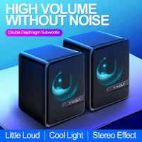 T-WOLF S3 Speaker Komputer Desktop Suara Stereo Sistem Home Theater Berkabel Speaker Gaming Multimedia Suara Berkualitas Tinggi untuk Pesta