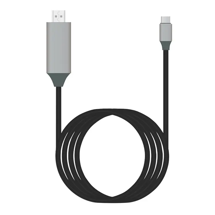 Ugreen — câble USB type-c vers HDMI mâle, adaptateur numérique pour vidéo et HDTV, 2M, 4K, 30Hz, convertisseur AV