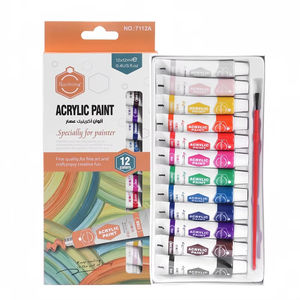 12 Colores Pinturas Acrílicas No Tóxicas para Manualidades, Set para Artistas, Niños y <span class=keywords><strong>Principiantes</strong></span>, Pintura Acrílica en Aerosol - Product Image 2