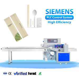 Machine d'emballage semi-automatique pour couverts jetables en plastique (cuillères, fourchettes) et serviettes en PP - Product Image 1