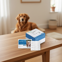Kit de test rapide combiné WINBIO pour diagnostic vétérinaire canin CDV CPV CCV GIA CRV CIV CPIV AG Parvo/Corona Distemper Giardia