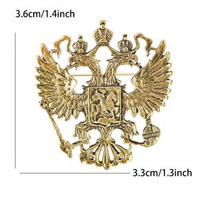 เข็มกลัดรูปนกอินทรีสวมมงกุฎแบบวินเทจ - Product Image 1