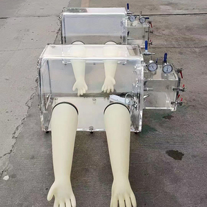 <span class=keywords><strong>Lab</strong></span> Handschoenenkast Acryl Transparant Vacuüm Handschoenenkastje Met Optionele Doosmaten & Vacuümflens Poreuze Elektrische Aansluiting - Product Image 3
