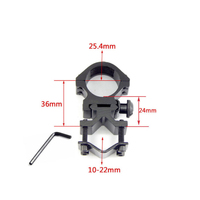 Kit de positionnement de précision à profil bas en alliage d'aluminium 2025 pour localisateur laser, accessoires de viseur sous-crosse, modèle C Rouge