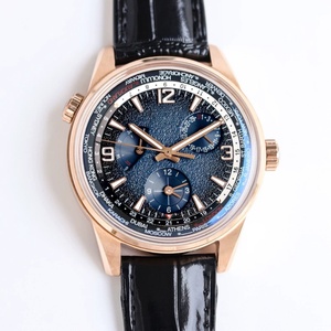 ซูเปอร์เมน คือนาฬิกา World Time Geographic ขนาด 42 มม. หน้าปัดไล่เฉดสี แสดงเวลาสองเขตเวลา กระจกแซฟไฟร์ สายหนังสุดหรู - Product Image 1