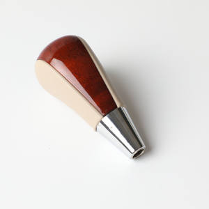 หัวเกียร์รถยนต์หุ้มหนังและไม้ สำหรับรถยนต์โตโยต้า โคโรลล่า แคมรี่ RAV4 เกียร์อัตโนมัติ ดีไซน์ตามหลักสรีรศาสตร์ - Product Image 3