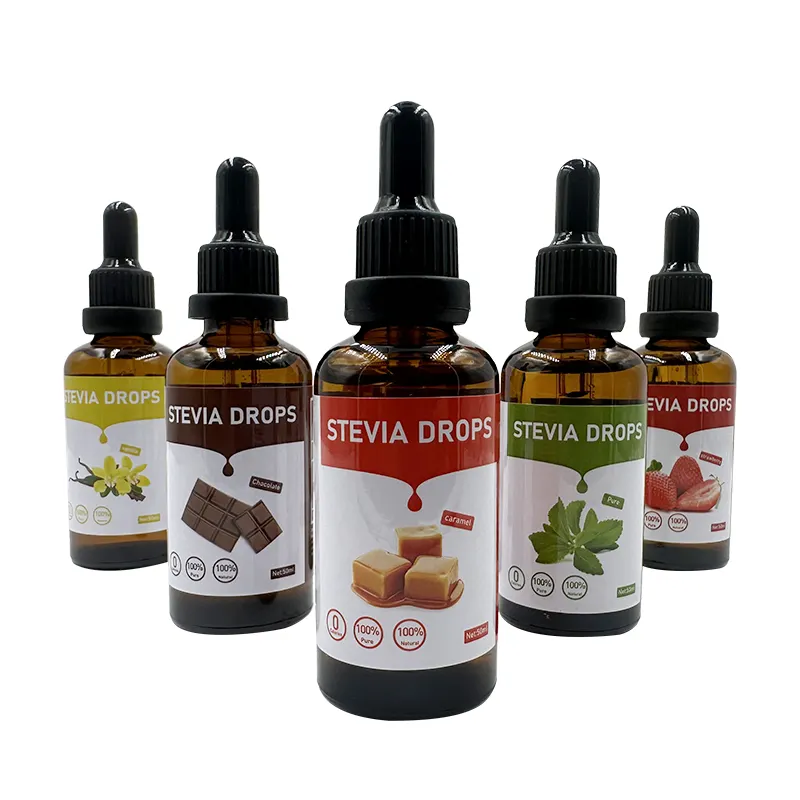 Casher Vente en gros Naturel Rebaudiana Stevia Liquide Stevia Extrait Goutte