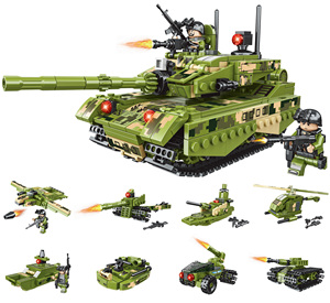 Jouet Wars série militaire Technics char de combat principal militaire ensemble blocs de construction briques pour enfants cadeaux - Product Image 2