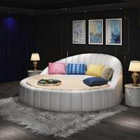 Lit superposé pour tout-petits, lits ronds pas chers, cadre de lit rose, cadre de lit double pour enfants, matelas de lit, cadre de lit queen size, cadre de lit king size