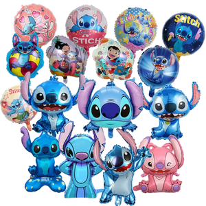 Suministros De Decoración De Fiesta De Cumpleaños De Disney Stitch, Vajilla, Vasos De Papel, Platos, Mantel, Pancarta, Telón De Fondo, Juego De Globos, Baby Shower | En Línea