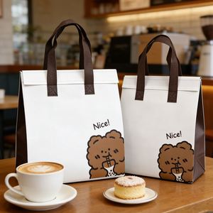 Bolsas Térmicas Reutilizables de Tela No Tejida para Llevar Comida, Bebidas y Pasteles, Diferentes Tamaños Disponibles, Venta al Por Mayor de Fábrica - Product Image 1