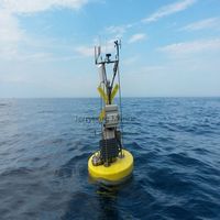 Bouée flottante LLDPE longue durée avec bandes réfléchissantes et éclairage solaire, bouée maritime offshore, flotteurs de technologie de navigation