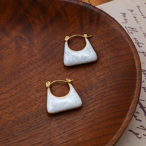 Handbag Style Drop Earrings Geometric Shape Zinc Alloy Women's Fashion Jewelry - Product Image 3