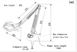 Lupa de Inspección Óptica Industrial OTSUKA OLIGHT3L-F 2XAR, Tipo Detector Visual - Product Image 4