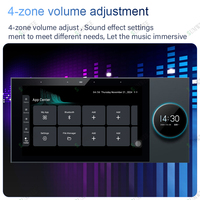Panneau de commande intelligent pour la maison, Android 11, Alexa, Tuya, 7 pouces, avec hub Zigbee intégré, WiFi, amplificateurs audio muraux, système de musique