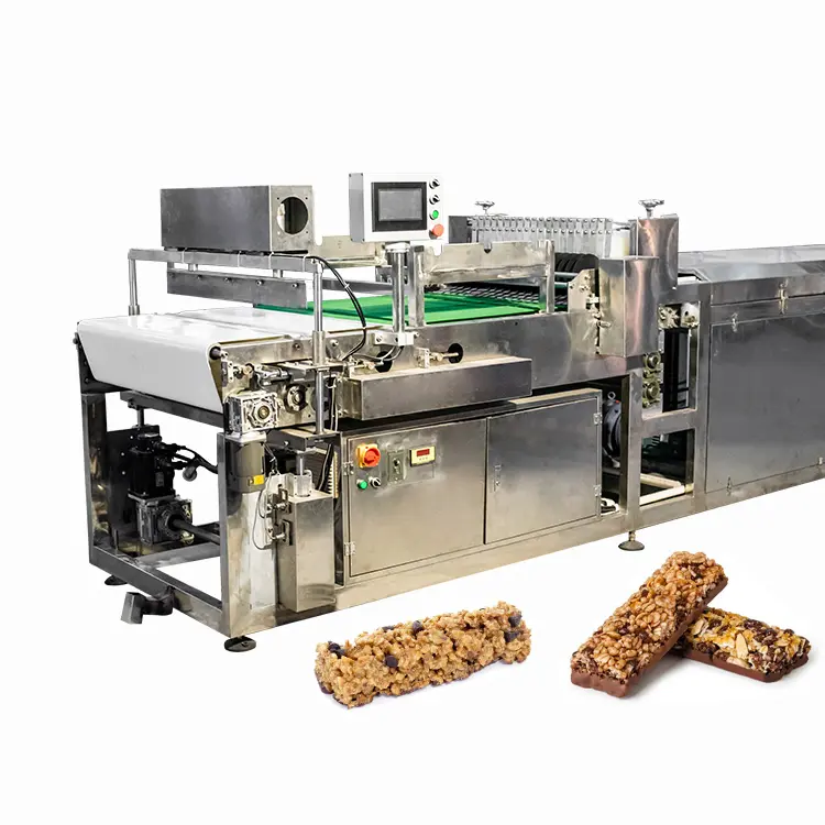 Extrusor de barra de proteína comercial, máquina que faz composto, chocolate, cereal, linha de produção