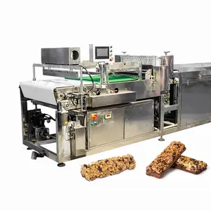 Extrudeuse pour bar de protéines professionnelle, machine pour fabriquer des aliments composé de chocolat, de céréales, ligne de production