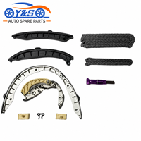 Ys New Engine Timing Chain Assembly 10PCS Panamera 3.0L V6 TFSI MCURA MCXZA 2014-2018 EA837 Alloy Steel 12-Month Warranty