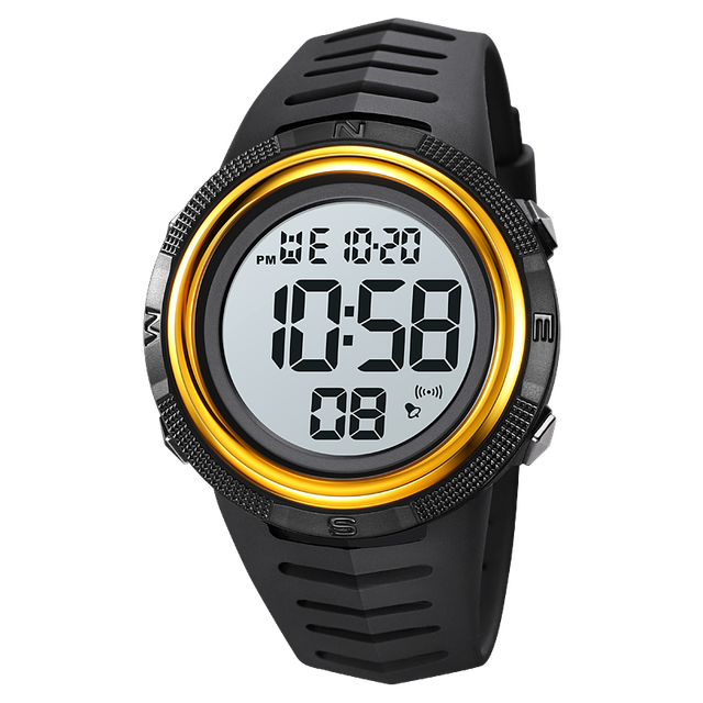 SKMEI 2148 Electronic Digital Sportwatch Men Casual Round Waterproof Vintage Led Sports Watch