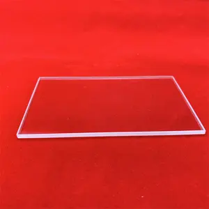 UV Customized Fused Silica Discs Square Jgs2 Quartz Glass Plate Clear Quartz Glass Sheet polish quartz substrate