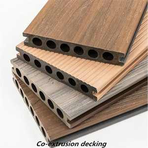 100% imperméable 3D Grain de bois WPC Decking pont Composite moderne <span class=keywords><strong>pour</strong></span> revêtement de sol extérieur revêtement de <span class=keywords><strong>piscine</strong></span> jardin clic - Product Image 4