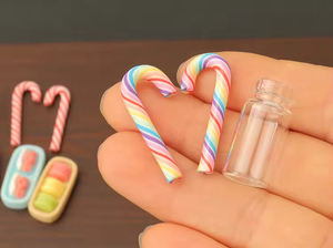 22 pièces d'accessoires pour maison de poupée, nourriture miniature, bonbons de Noël, biscuits, lait, <span class=keywords><strong>pop</strong></span>-<span class=keywords><strong>corn</strong></span>, macarons, desserts, en-cas - Product Image 4